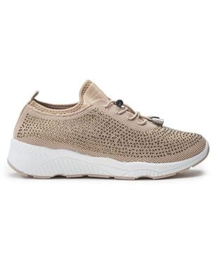 b.soleful Giavanna Trainers Textile - Natural