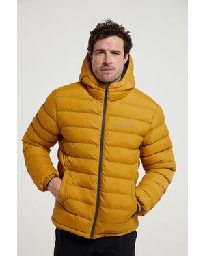 Mountain Warehouse 'Seasons' Padded Jacket With Side Pockets Fur Lined Water Resistant Coat Polyamide - Metallic