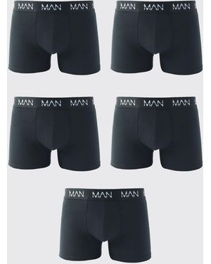 BoohooMAN 5 Pack Trunks - Blue