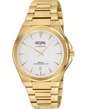 Gevril Montauk 'S316L Stainless Steel Ipyg Case, Dial, 316L Bracelet Watch - Metallic