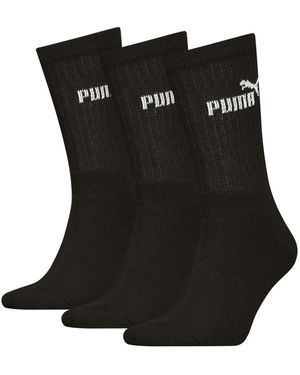 PUMA Adult Crew Socks (Pack Of 3) - Black