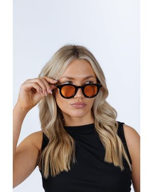 SVNX Bold Rounded Sunglasses - Brown