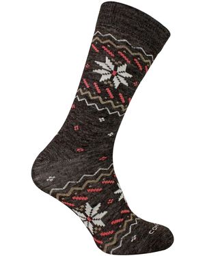 Comodo Ladies Alpaca Merino Wool Hiking Socks - Black