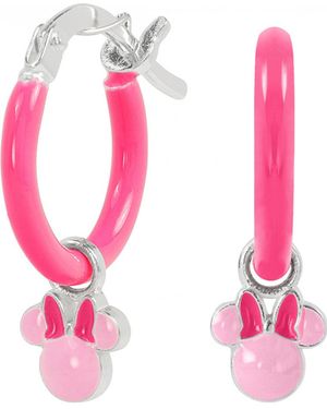 Disney Es00112Sl-Ph Ladies Minnie Mouse Earrings - Pink