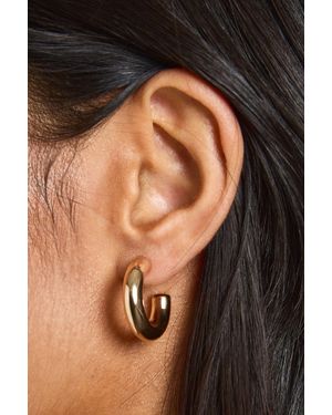 Boohoo Stud & Hoop Earrings 6 Pack - Black
