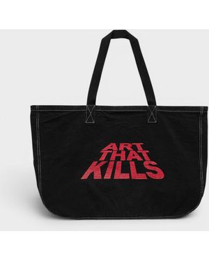 GALLERY DEPT. Atk Oversized Tote Canvas - Black