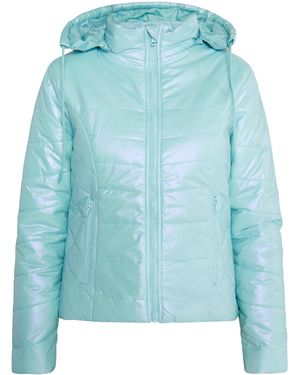 myMo Winterjas Dames Lagune Munt - Blauw