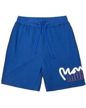 Money Stencil Shorts - Blue