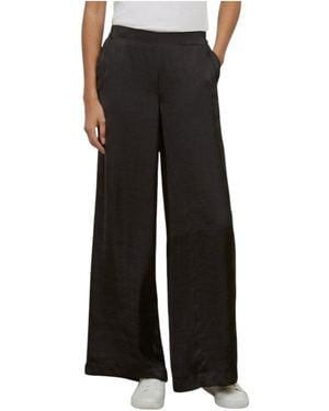 Kenneth Cole Leggings Pull On Wide Leg Trouser Rise Stretchable Bottom - Black