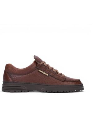 Mephisto Cruiser Leren Kastanjebruine Wandelschoenen Voor Mannen