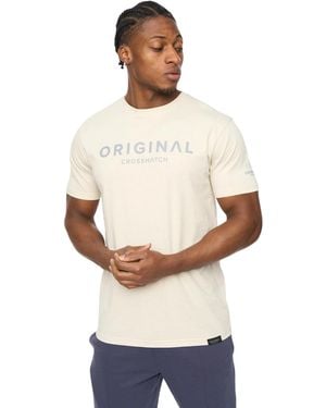Crosshatch Bardon Cotton T-Shirt (Neutral) - Natural