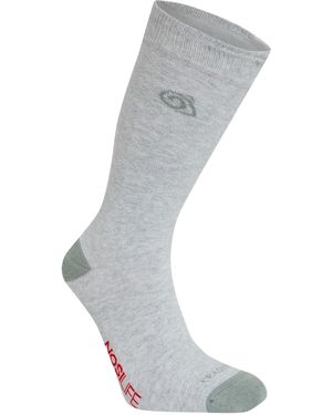 Craghoppers Adult Insect Repellent Socks (Soft Marl/Lichen) - Grey