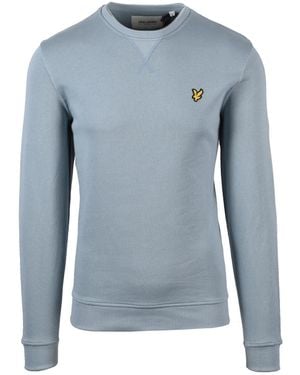 Lyle & Scott Vintage Crew Neck Sweatshirt Away Cotton - Blue