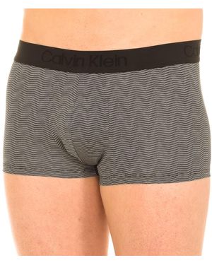 Calvin Klein Boxer Shorts Made Of Breathable Fabric And Anatomical Front Nb1610a Men Black - Grey