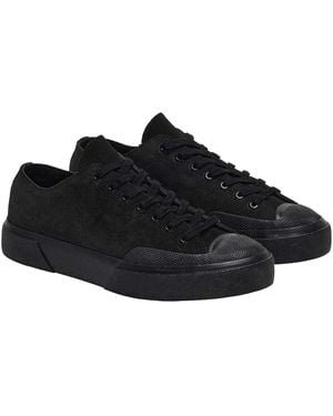 Superga Ladies Flesh Out Suede Work Trainers (Full) - Black