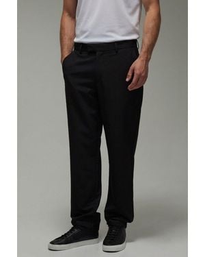 BoohooMAN Active Straight Leg Golf Trouser - Black