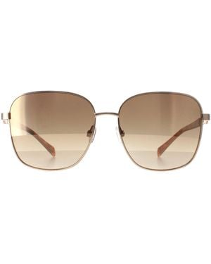 Karen Millen Square Shiny Dark Gradient Km7020 Metal - Brown