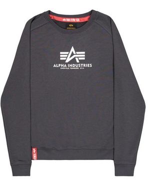 Alpha Industries New Basic Big Logo Sweatshirt - Blauw