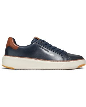 Cole Haan Grandpro Luxe Mile Trainer Leather Trainers - Blue