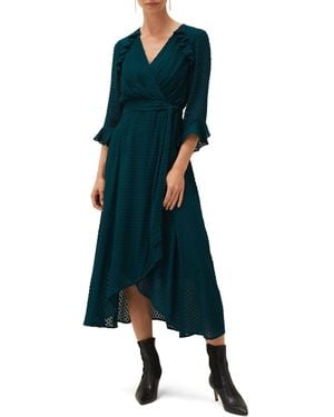 Phase Eight Lilibeth Wrap Midi Dress - Blue
