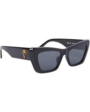 Palm Angels Accessories Fairfield Rectangle Sunglasses - Blue