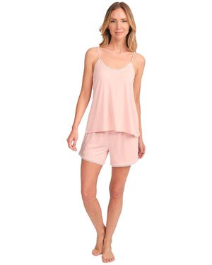J&j Brothers Jjb16 Strappy Pyjamas - Pink