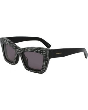Ferragamo Sf2045Sr 52 5217001 Sunglasses - Black