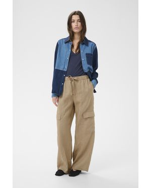Part Two Casual Broek Atenapw Casual Broek Easy Fit - Blauw
