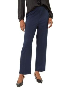 Roman Straight Leg Ponte Trouser - Blue