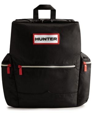 HUNTER Large Top Clip Backpack - Black
