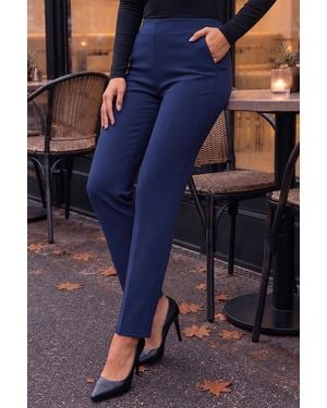 Roman Petite Premium Stretch Trouser - Blue