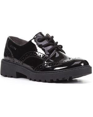 Geox J Casey G. N Lace Up Shoe - Black