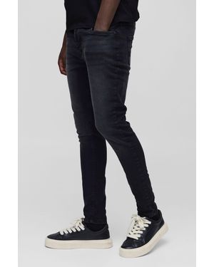 BoohooMAN Skinny Stretch Jean - Black
