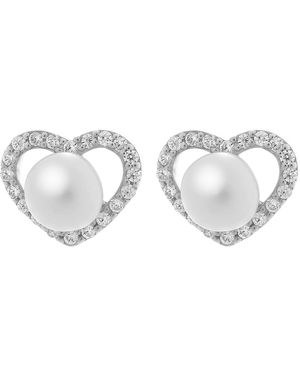 Orphelia 'Alberte' 925 Sterling Stud Earrings - Metallic