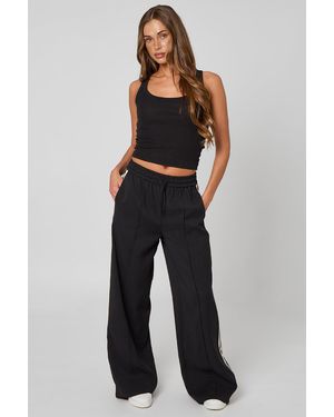 Urban Bliss Taped Side Wide Leg Trouser - Blue