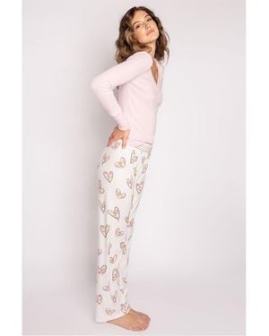 Pj Salvage A Heart Full Of Daisies Pant - Pink