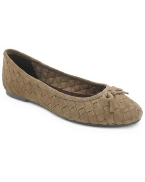 Jones Bootmaker Orta Leather Woven Court Shoes - Grey