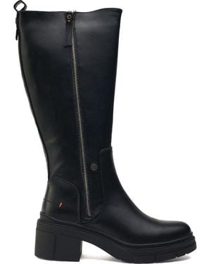 Refresh Inside Zip Boots - Black