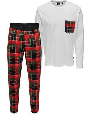Only & Sons Pyjama Van - Rood