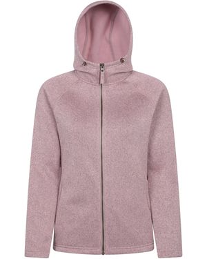 Mountain Warehouse Nevis Full Zip Hoodie (Lichtroze) - Paars