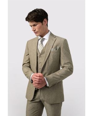 Alexandre Silver Label Single Breasted Long Sleeve Two Button Tailored Suit Jacket - Green