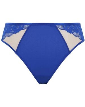Sculptresse By Panache Josephine High Leg Brief - Blue