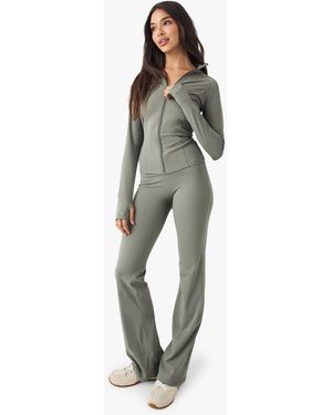 DSGN Studio Ultra Sculpt High Waist Straight Leg Trouser - Green