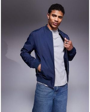 ASOS Lightweight Bomber Jacket - Blue