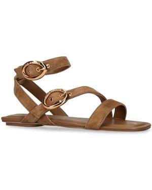 Steve Madden Suede Karmin Sandals - Brown