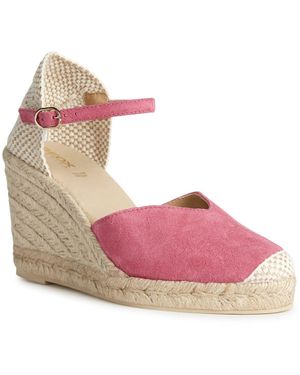 Geox D Gelsa A Wedge Sandals Size: 4 / 37 - Pink