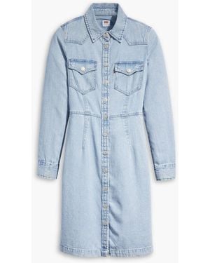 Levi's Levi's Hip To Be Square 2 Otto Western Dress - Blue