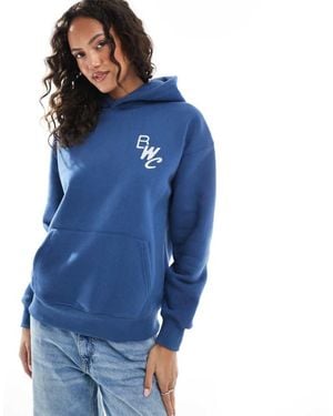 Cotton On Plush Premium Wellness Hoodie - Blue
