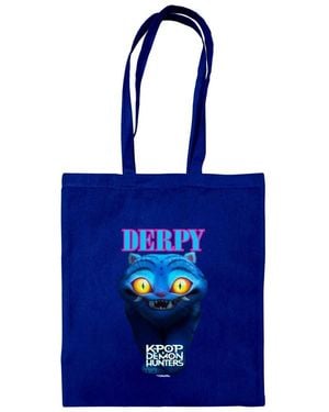 K-Pop Demon Hunters Derpy Tiger Tote Bag - Blue