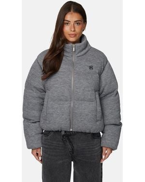 Good For Nothing Knitted Padded Jacket - Grey